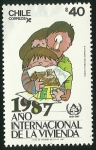 Stamps Chile -  AÑO INTERNACIONAL DE LA VIVIENDA