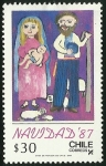 Stamps Chile -  NAVIDAD 87