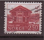 Sellos de Europa - Noruega -  serie- Construcciones típicas