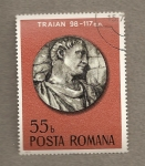 Stamps : Europe : Romania :  Efigie emperador Trajano