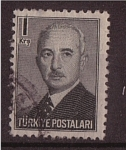 Stamps : Asia : Turkey :  Presidente Inonu
