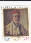 Stamps Romania -  Autoretrato Gh Petrascu