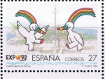 Stamps Spain -  Edifil  3187  Exposición Universal de Sevilla.  Expo´92.  