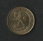 monedas de Europa - Finlandia -  Leon Rampante./ anverso.
