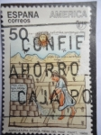 Stamps Spain -  UPAE- Agricultura Incaica- ¨Riego del Maiz¨ 