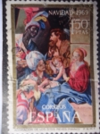 Stamps Spain -  Ed:1944- Navidad de 1969- Adoración de los Santos Reyes (Juan Bautista Maino) América UPAE