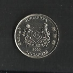 monedas de Asia - Singapur -  Escudo de Singapur.