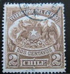 Stamps : America : Chile :  Telegrafos del Estado