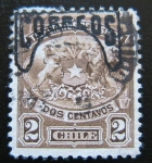 Stamps Chile -  Telegrafos del Estado- sobrecargado
