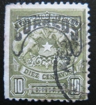 Stamps : America : Chile :  Telegrafos del Estado- sobrecargado