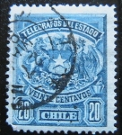 Stamps Chile -  Telegrafos del Estado