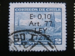 Stamps : America : Chile :  Volcan Choshuenco- Sobrecargado