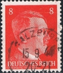 Stamps : Europe : Germany :  EFIGIE DE HITLER 1941-43. TIPOGRAFIADOS. Y&T Nº 710