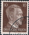 Stamps : Europe : Germany :  EFIGIE DE HITLER 1941-43. TIPOGRAFIADOS. Y&T Nº 710A