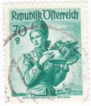 Stamps Austria -  Trajes regionales Austriacos