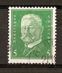 Stamps Europe - Germany -  Presidente Hindenburg.