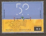 Stamps Argentina -  50  ANIVERSARIO  O.E.A.