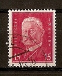 Stamps : Europe : Germany :  Presidente Hindenburg.