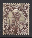 Stamps : Asia : India :  Jorge V del Reino Unido