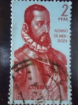Sellos de Europa - Espaa -  Ed:1454- Forjadores de América-Alonso de Mendoza (Fundador de la Ciudad de la Paz)