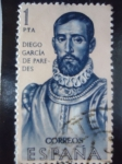 Stamps Spain -  Ed:1529- Forjadores de América- Diego Garcia de Paredes (1510-1563)