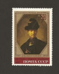 Stamps Russia -  Viejo guerrero por Rembrandt