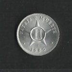 monedas de America - Cuba -  Patria o Muerte / anverso.