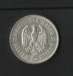 monedas del Mundo : Europa : Alemania :  Hindenburg / Third Reich / reverso.