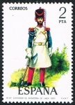 Stamps : Europe : Spain :  GASTADOR DE INFANTERIA DE LINEA 1821