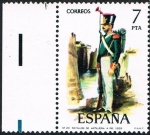 Stamps Spain -  BATALLON DE ARTILLERIA A PIE -1828