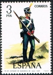 Stamps Spain -  ZAPADOR DE INGENIEROS DE GALA - 1825