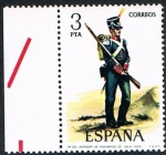 Stamps Spain -  ZAPADOR DE INGENIEROS DE GALA - 1825