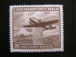 Sellos del Mundo : America : Chile : Linea Aerea Nacional