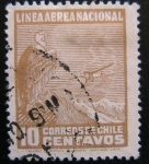 Sellos del Mundo : America : Chile : Linea Aerea Nacional