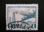 Stamps : America : Chile :  Aereo