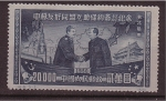 Sellos de Asia - China -  Stalin y Mao