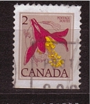 Stamps Canada -  serie- Flores