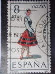 Stamps Spain -  Ed:2016- Trajes Típicos Españoles- Vizcaya -Nº51