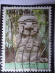 Sellos de America - Colombia -  Dios felino - Cultura Pre-colombina de San Agustín. 