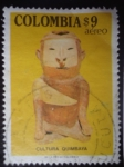 Sellos del Mundo : America : Colombia : Cultura Quimbaya - Hombre sentado