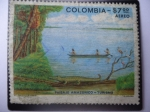 Stamps Colombia -  Paisaje Amazónico - Turismo - Pintor:T.N. Molina