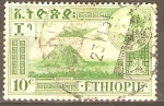 Stamps : Asia : Ethiopia :  VOLCÀN  DE  ZOQUALA  Y  AEROPLANO