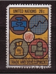 Stamps ONU -  Trade and development
