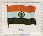 Sellos de Asia - India -  1 Bandera