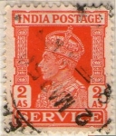 Sellos de Asia - India -  9 Rey Jorge VI