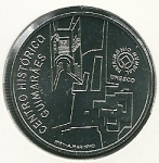 monedas del Mundo : Europa : Portugal :  Centro histórico de Guimaraes-Reverso