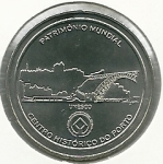 monedas del Mundo : Europa : Portugal :  Centro histórico de Oporto-Reverso