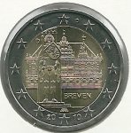 monedas del Mundo : Europa : Alemania :  Bremen (ayuntamiento y estatua de Rolan)