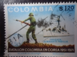 Sellos de America - Colombia -   Batallon Colombia en Corea 1952 al 1971 - 20° aniversarios.