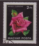 Stamps Hungary -  serie- Rosas